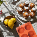 Muffin Tin - Yorkshire Pudding Pan with 6 Cavities - Silicone Cupcake Molds for Baking - Silicone Muffin Molds, Non-Stick Muffin Molds, Cookie Jelly Molds - Pack of 2