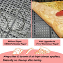 Silicone Baking Paper - Suitable for Airfryer Liners - Compatible with Dual-Zone Fryers - 100 Pieces