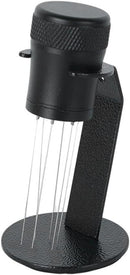Coffee Mixer - Fabric Mixer with Holder - 6-Pin Coffee Stirrer - Removable and Washable Mixer - Black