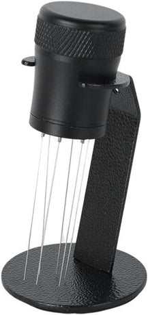 Coffee Mixer - Fabric Mixer with Holder - 6-Pin Coffee Stirrer - Removable and Washable Mixer - Black