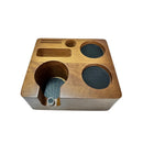 Coffee Tamper - Handle Support - Adjustable Multifunctional Solid Wood Tamper Base - 51/54 mm