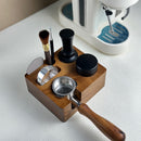 Coffee Tamper - Handle Support - Adjustable Multifunctional Solid Wood Tamper Base - 51/54 mm