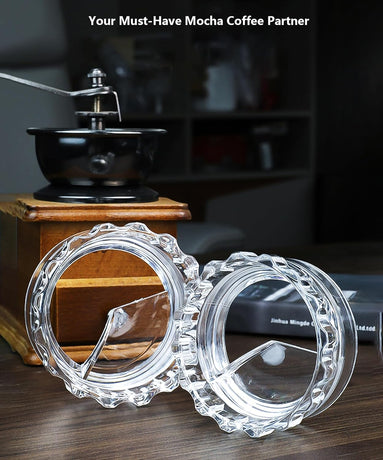 Moka Pot Dosing Ring and Coffee Dispenser - 2-in-1 Dosing Ring - Fast Dosing and Compaction (Large Size 8.4*8.4*3.9cm)
