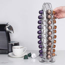 Coffee capsule holder - 40 capsules Coffee pod holder - Coffee pod holder - Silver