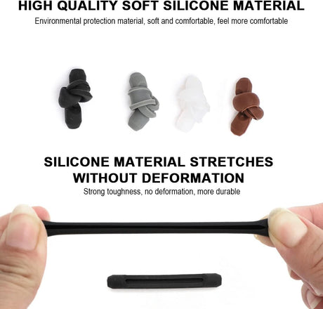 Silicone Ear Hooks - Eyeglass Accessories - Anti-slip and Anti-fall Leg Straps - Fixed Glasses Frame - Suitable for Reading, Sports and Other Activities - 10 Pairs