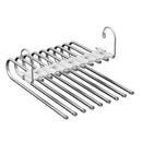 clothes hangers-stainless steel trouser rack-space saving-trouser rack-wardrobe-storage rack-5 tiers-1
