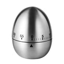 Egg Timer - Kitchen Timer - Analogue Kitchen Timer - Mechanical Kitchen Timer - Timer - Egg - Stainless Steel