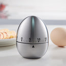 Egg Timer - Kitchen Timer - Analogue Kitchen Timer - Mechanical Kitchen Timer - Timer - Egg - Stainless Steel