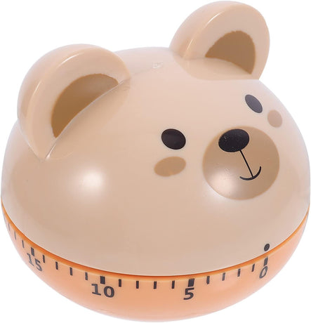 Egg Timer - Timer - Cartoon Bear Kitchen Reminder Timer - Mechanical Timer Kitchen Food Timer - Kitchen Countdown Timer - Digital Kitchen Timer - Working Cooking Utensils - Metal Interior Modeling - 1 Piece