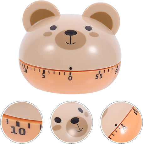 Egg Timer - Timer - Cartoon Bear Kitchen Reminder Timer - Mechanical Timer Kitchen Food Timer - Kitchen Countdown Timer - Digital Kitchen Timer - Working Cooking Utensils - Metal Interior Modeling - 1 Piece