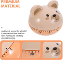 Egg Timer - Timer - Cartoon Bear Kitchen Reminder Timer - Mechanical Timer Kitchen Food Timer - Kitchen Countdown Timer - Digital Kitchen Timer - Working Cooking Utensils - Metal Interior Modeling - 1 Piece