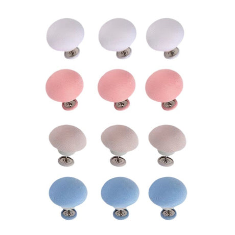 Duvet Clips - Duvet Clips - New Mushroom Duvet Fasteners - Needleless Sheets - Duvet Fastening Tool - 12 Pieces