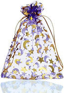 Gift bags - Purple drawstring organza - Wedding jewelry bags - 13x18cm - 100 pieces