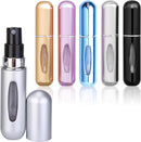 Perfume Spray Bottle 5ml - Mini Travel Atomizer Bottle - Empty Atomizer Bottle with Filling Opening - With Viewing Window - Wallet-Friendly Essential Oil Toner Aftershave - Pack of 5