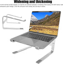 Laptop Stand - Riser - Ergonomic Desktop Computer Stand Made of Aluminum Alloy - with Anti-slip Pads and Ventilation Design - Suitable for 10-17.3 Inch Laptops
