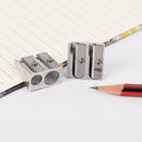 Pencil Sharpener - Pencil Sharpener for Kids - Metal Pencil Sharpener with Double Holes - Makeup & Lip & Eyeliner Sharpener - Suitable for Home Use - 1