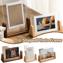Photo Frame - Solid Wood Photo Frame - Acrylic - Table Decoration - Creative Gift Ornaments - U-Shaped Photo Frame - 178*127mm