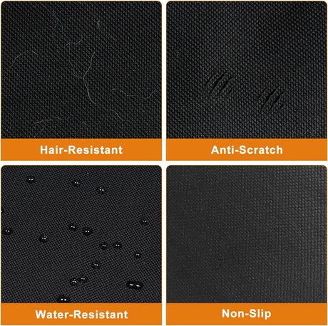 Dog Blanket Car Back Seat - Dog Trunk Liner - Non-Slip & Waterproof Backseat Cover for Pets - Durable Washable Trunk Liner for Travel - Suitable for Small and Medium Cars and Trucks - Black