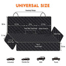 Dog Blanket Car Back Seat - Dog Car Seat Cover - Dog Back Seat Cover - Car Seat Protector - Waterproof Car Seat Cover - Non-Slip Back Seat Cover - Fits Most Cars, Trucks, and Center Armrests - Black