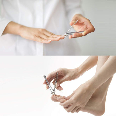 Stainless Steel Nail Clipper - Scientifically Designed Nail Clipper - Easy to Hold and Use - Comfortable and Clean Clipping - Suitable for Children and Adults - (7.4cm)