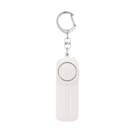 Personal Safety Alarm - Keychain - with LED Light 130DB Personal Alarm - for Women, Girls and Seniors - White