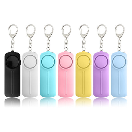 Personal Safety Alarm - Keychain - with LED Light 130DB Personal Alarm - for Women, Girls and Seniors - White