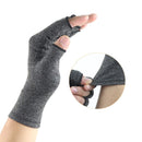 Rheumatism Gloves - Compression Gloves - Unisex - Osteoarthritis - Rheumatism - Arthritis - Repetitive Strain Injury- Carpal Tunnel Syndrome- L- Gray