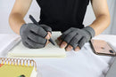 Rheumatism Gloves - Compression Gloves - Unisex - Osteoarthritis - Rheumatism - Arthritis - RSI - Carpal Tunnel Syndrome - XL - Heather Grey Half Finger Gel