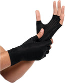 Rheumatism Gloves - Compression Gloves - Unisex - Osteoarthritis - Rheumatism - Arthritis - RSI - Carpal Tunnel Syndrome - XL - Copper Half Finger