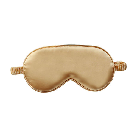 Sleep Mask - Rayon Sleep Mask Set with Headband and Storage Bag - Comfortable Sleep Mask - Perfect for Relaxation and Travel - Fashionable Sleep Mask - Unisex - Gold