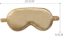 Sleep Mask - Rayon Sleep Mask Set with Headband and Storage Bag - Comfortable Sleep Mask - Perfect for Relaxation and Travel - Fashionable Sleep Mask - Unisex - Gold
