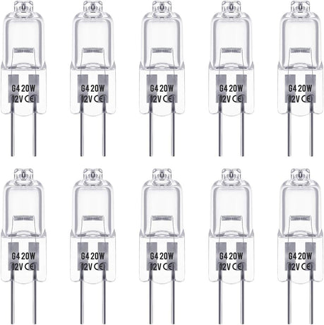 G4 LED lamp - G4 12V 20W halogen lamp - Warm white 3000K - 350LM - Dimmable LED G4 halogen capsule lamp - Suitable for kitchen lighting, signal lighting - 10-pack