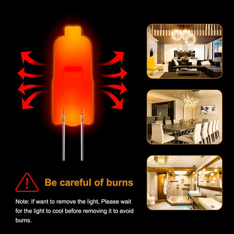 G4 LED lamp - G4 12V 20W halogen lamp - Warm white 3000K - 350LM - Dimmable LED G4 halogen capsule lamp - Suitable for kitchen lighting, signal lighting - 10-pack