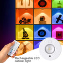 LED Cabinet Light - Rechargeable Bar Lamp with Dimmer and Remote Control - 500mAh USB Dimmable Recessed Light - Suitable for Kitchen, Bedroom, etc.