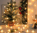 LED string lights with balls - battery operated - suitable for family gatherings, patios, gardens and weddings (6 m, 40 LEDs, warm color)