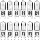 Halogen lamp - G9 Clear halogen lamp - Warm yellow light - 230V 28W - Suitable for pendant lamps - 10 pieces