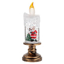 LED Candles - LED Christmas Flameless Candle Lamp - Suitable for Home Decoration - Christmas Snowball Candle - Rotating Candle Desk Night Light - Christmas Window Candle Holder - Battery Operated - Santa Claus