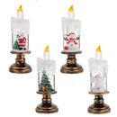 LED Candles - LED Christmas Flameless Candle Lamp - Suitable for Home Decoration - Christmas Snowball Candle - Rotating Candle Desk Night Light - Christmas Window Candle Holder - Battery Operated - Angel