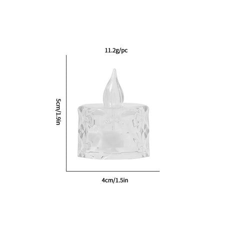 LED Candles - Candle Lighting - LED Electronic Candles - Clear Crystal - Proposal Decorative Lighting - Birthday Gift Acrylic Candle Lighting