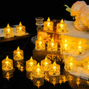 LED Candles - Candle Lighting - LED Electronic Candles - Clear Crystal - Proposal Decorative Lighting - Birthday Gift Acrylic Candle Lighting