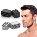 Jawline Trainer - Silicone Jaw Trainer - Powerful jaw trainer and jawline shaper for all levels - Slimmer, firmer and contours the face - 2 pieces (black + white)