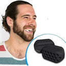 Jawline Trainer - Silicone Jaw Trainer - Powerful jaw trainer and jawline shaper for all levels - Slimmer, firmer and contours the face - 2 pieces (black + white)