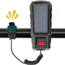 Bicycle Light - Bicycle Front Light - Rechargeable - Solar Powered with High Durability, Dual Lights Ultra-Bright with Horn Function, USB Rechargeable