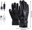 Electric Heated Gloves - USB Rechargeable, Waterproof & Breathable with Adjustable Fit for Skiing, Cycling, Hiking & Outdoor Adventures – Ideal for Cold Weather Conditions