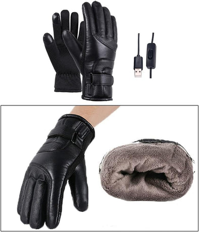 Electric Heated Gloves - USB Rechargeable, Waterproof & Breathable with Adjustable Fit for Skiing, Cycling, Hiking & Outdoor Adventures – Ideal for Cold Weather Conditions