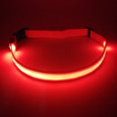 Reflective Waist Belt – USB Rechargeable LED Safety Belt for Cycling, Hiking, Running & Mountain Walking – Adjustable up to 100cm with Secure Snap Closure – 3 Light Modes – Ideal for Night Outdoor Activities – Red
