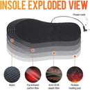 Heated Insoles Rechargeable - Reusable Cut to Size - Washable Electric Heating Insole USB - Warm Insoles for Winter Men Women