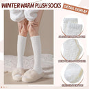 Fleece Socks - Fall/Winter Series - Thick Boot Socks - Double-Sided Velvet - Soft and Fluffy - Non-Fluffing - One Size - 3 Pairs