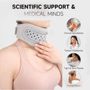 Neck Brace - Neck Pain - Neck Brace for Pain Relief and Support, Soft Adjustable Cervical Collar, Neck Traction Device, Neck Protectors for Spinal Stability and Alignment, Neck Pressure Relief for Men and Women - Gray