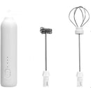 Mini portable milk frother - Electric milk frother - Handheld electric milk frother and egg beater - Multifunctional for coffee, milk and eggs - Three adjustable speeds - Home use